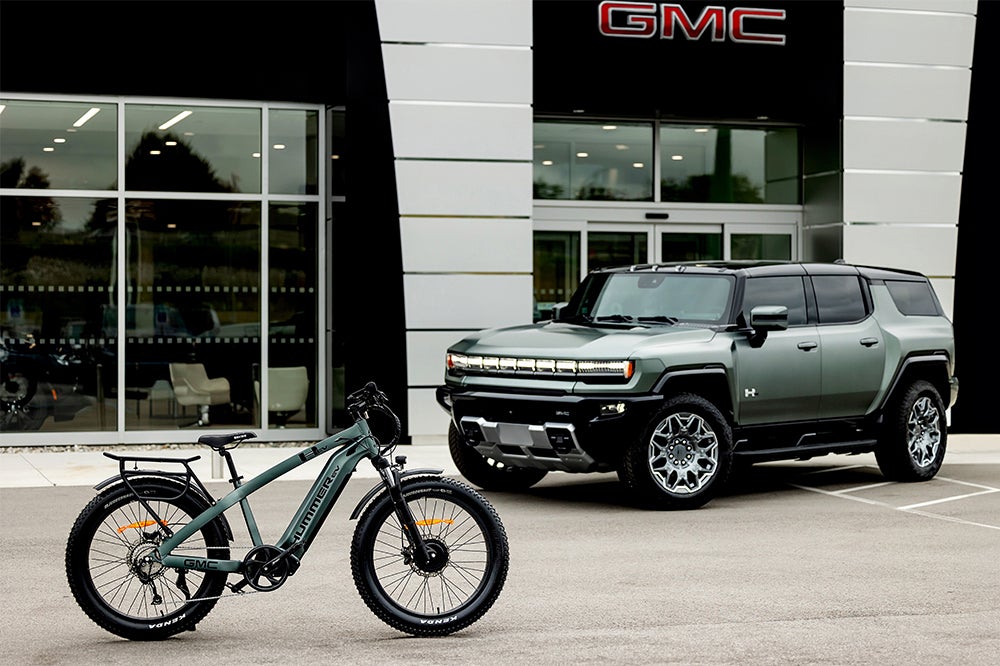 Hummer-EV-parked-next-to-GMC-building