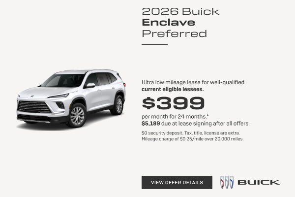 Ultra low mileage lease for well-qualified current eligible lessees.

$399 per month for 24 month...
