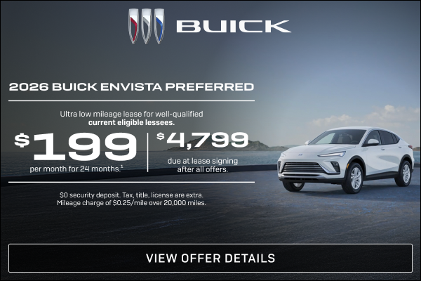 Ultra low mileage lease for well-qualified current eligible lessees.

$199 per month for 24 month...