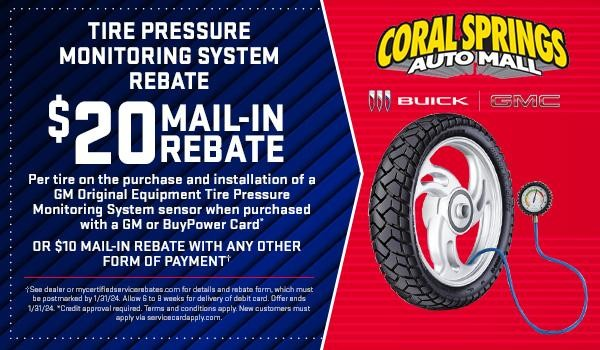 Tire Pressure Monitoring System Rebate