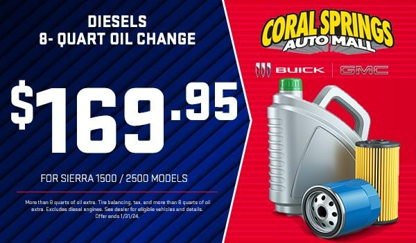 Diesels 8-Quart Oil Change