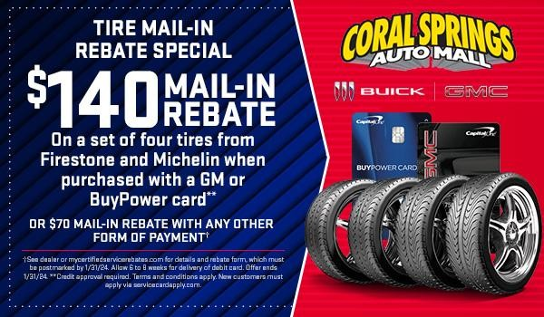 Tire Mail-In Rebate Special