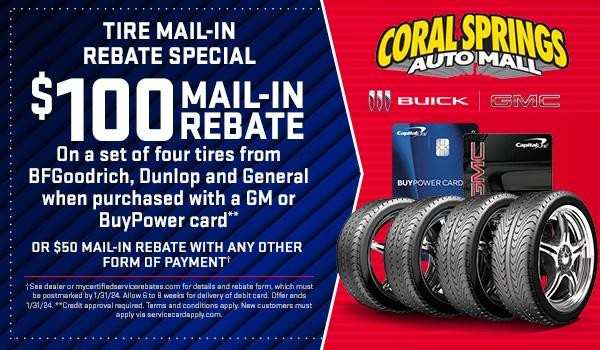 Tire Mail-In Rebate Special